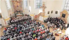  ?? FOTO: HERMANN SORG ?? Der Chor Stella Maris bei seinem letztjähri­gen Auftritt in der Marienkape­lle in Zöbingen.