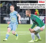  ??  ?? Siker
Kleinheisl­er (balra) csapata
a Jablonecet verte 2-1-re