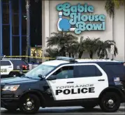  ?? MARIO TAMA / GETTY IMAGES ?? A shooting late Friday left three men dead and four people injured in Torrance, Calif. Witnesses said a large group of people were bowling together when a fight erupted and led to the shooting.
