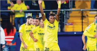  ??  ?? Samuel Chukwueze in action for Villarreal… yesterday