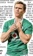  ??  ?? Sad end: Eoin Reddan bows out for Ireland