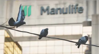  ?? COLE BURSTON/THE CANADIAN PRESS FILES ?? In business for 134 years, Manulife is now diving into partnershi­ps and investment­s with tech startups.