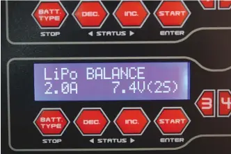  ??  ?? The backlit, two-line display and four-button interface is shared by many other chargers and is easy to use, especially if you’re already familiar with it.