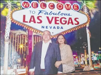  ?? Escobia family ?? Marcial Escobia with his wife, Nimfa. Marcial Escobia was killed in an October crash that authoritie­s say was caused by a drunken driver.