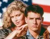  ?? PHOTO BY PARAMOUNT PICTURES/ARCHIVE PHOTOS/GETTY IMAGES ?? American actors Tom Cruise, as Lieutenant Pete ‘Maverick’ Mitchell, and Kelly Mcgillis, as Charlotte ‘Charlie’ Blackwood, in a promotiona­l portrait for ‘Top Gun’, directed by Tony Scott, 1986.