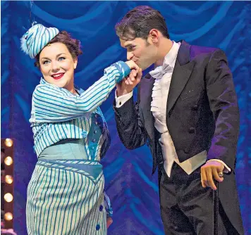  ??  ?? Sauce and steel: Sheridan Smith as the goofy, subversive Fanny Brice, with Chris Peluso as Nick Arnstein