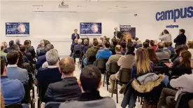  ??  ?? Nel quartier generale.Il Campus Scm Group è stato inaugurato alcune settimane fa a Villa Verucchio (Rimini), quartier generale del gruppo meccanico leader nelle tecnologie per lavorare legno, plastica, vetro, pietra e materiali compositi (700 milioni di euro di fatturato 2018)