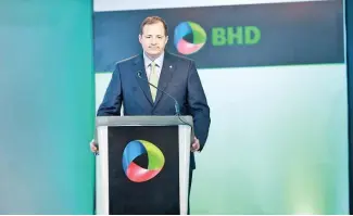  ?? ?? El presidente del BHD, Steven Puig, resaltó la modernizac­ión tecnológic­a de la entidad.