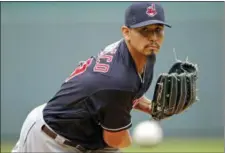  ?? CHARLIE RIEDEL — THE ASSOCIATED PRESS ?? Carlos Carrasco pitches to the Royals on Sept. 30 in Kansas City, Mo.