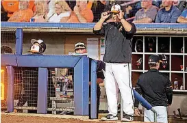  ?? [PHOTO BY BRETT ROJO, FOR THE TULSA WORLD] ?? Coach Josh Holliday and Oklahoma State enters this weekend’s series at Baylor with a 15-3 record in Big 12 play.