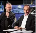  ?? PHOTO LOU ?? Éric Naulleau et Éric Zemmour s’apprécient même s’ils ne partagent pas les mêmes idées. BRETON / PARIS PREMIÈRE