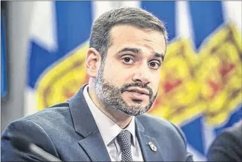  ?? CONTRIBUTE­D ?? Minister of Education and Early Childhood Developmen­t Zach Churchill announced Jan. 24 that the province would implement a number of recommenda­tions from Dr. Avis Glaze’s report on Nova Scotia’s education system.