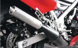  ??  ?? Two Stroke Addicts expansion exhausts sound even better than the originals