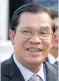  ??  ?? Hun Sen: Here to stay