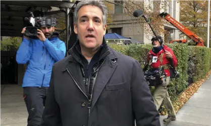  ?? Lawrence Neumeister/AP ?? Michael Cohen arrives at federal court, in New York, on 22 November after completing his three-year prison sentence. Photograph: