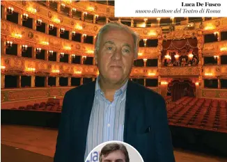  ?? ?? Luca De Fusco nuovo direttore del Teatro di Roma