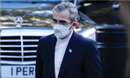  ?? ?? Ali Bagheri Kani, Iran’s deputy foreign minister, arrives for talks in London on Thursday. Photograph: Tolga Akmen/AFP/Getty Images