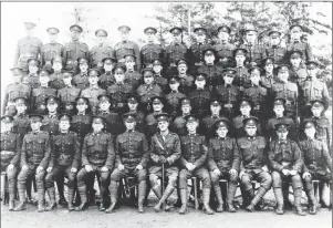  ?? SUBMITTED ?? Photo of C Company, 105th Battalion.