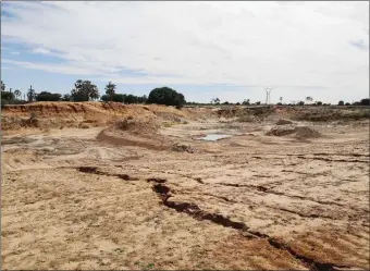  ?? Photo: Nuusita Ashipala ?? Posing threats… Unregulate­d and illegal sand mining has become a great environmen­tal concern in Namibia.