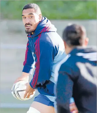  ?? Photo: FAIRFAX NZ ?? Back in black: Loose forward Jerome Kaino doesn’t care if his All Blacks recall comes at blindside or No 8 after a two-year stint in Japan.