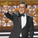  ?? Chris Pizzello / Invision ?? Host Stephen Colbert presides at an event full of “woke” fervor.
