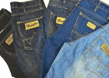  ??  ?? Wrangler holds its first-ever Thanksgivi­ng Day sale today at Wrangler stores and boutiques with P995 on all regular denims.