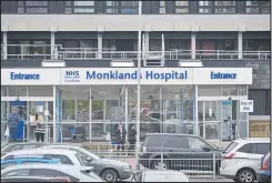  ??  ?? The woman was admitted to Monklands Hospital in Airdrie early in the morning of December 26 in 2014