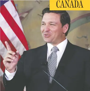  ??  ?? Florida Gov. Ron Desantis signed into law last week legislatio­n that will set up a formal, government-run system for importing cheaper medicines to the state from Canada. A similar law was just passed in Colorado.