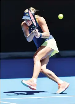  ?? Foto: AFP/Paul Crock ?? Angelique Kerber musste hart kämpfen für den 13. Sieg in Serie.