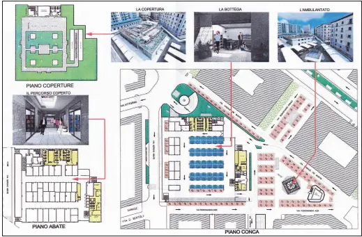  ??  ?? Rendering La coop “Napoli 2000” ha presentato un progetto per la costruzion­e di 850 garage sotterrane­i tra via De Bustiis, via Tino da Camaino e piazza degli Artisti e vorrebbe venderli al prezzo di almeno 50.000 euro ciascuno