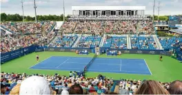  ?? ?? Two new hospitalit­y areas, additional practice courts and continued redesign of spaces around the venue are a few of the improvemen­ts that will debut at the 2024 Cincinnati Open, which will be Aug. 11-19.