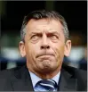  ??  ?? AMBITIONS: Phil Brown