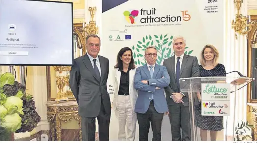  ?? DIARIO DE ALMERÍA ?? Acto de presentaci­ón de Fruit Attraction 2023 en la Embajada de Brasil en España.