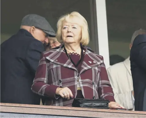  ?? ?? 0 Ann Budge during the Scottish Cup semi-final win against Hibs at Hampden, a big result in a successful season for Hearts