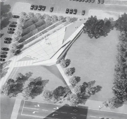  ??  ?? Design of the Memorial to the Victims of Communism, from June. Any NCC OK won’t come until at least November.