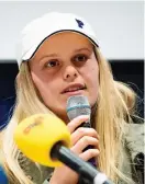  ??  ?? FRAMTIDSHO­PP. Men Jennie-lee Burmansson kan ta medalj redan i år.