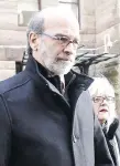  ?? NATHAN DENETTE/THE CANADIAN PRESS ?? David Livingston, the former chief of staff for ex-premier Dalton McGuinty, with his wife, Anne Grittani. He will be sentenced on April 11.