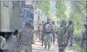  ?? ANI ?? Army personnel at Chandaji area in Bandiporr on Tuesday.