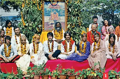  ?? — PIC CREDIT: PAUL SALTZMAN ?? 1. The Beatles in Rishikesh