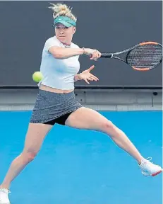  ?? REUTERS ?? En carrera. La ucraniana Elina Svitolina, séptima.