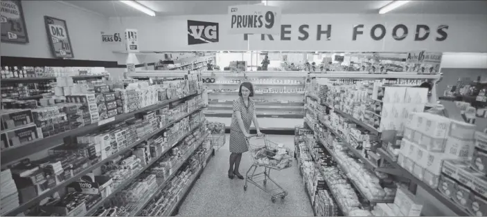  ?? PICTURE: GETTY IMAGES ?? SPOILT FOR CHOICE: A woman shopping in a supermarke­t in April 1968; it was only in the 1960s that the self-service store that we now take for granted supplanted the traditiona­l grocer’s shop.