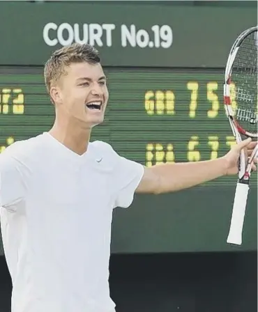  ??  ?? 0 Jonny O’mara and partner Luke Bambridge are in today’s men’s doubles final at Eastbourne.