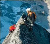  ??  ?? Above: Top of Sunshine Crack 5.11 in the Bugaboos Below: The Kain Route in the Bugaboos