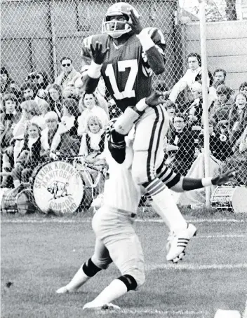  ?? FILES ?? Former Saskatchew­an Roughrider­s receiver Joey Walters was a teammate of Dwight Clark at Clemson.