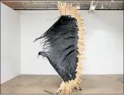  ?? Klowden Mann Gallery ?? JAMISON CARTER’S 2018 work “O.o.O.,” created of wood, steel polyuretha­ne resin, steel and glue.