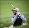  ?? NICK WASS - AP ?? Max Homa hits from the bunker on the 14th hole during the final round of the Wells Fargo Championsh­ip, Sunday at TPC Potomac at Avenel Farm golf club in Potomac, Md.