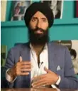  ??  ?? Waris Ahluwalia, a Sikh actor and designer, was blocked from a flight after refusing to remove his turban.