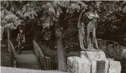  ?? Staff file photo ?? The Spirit of the Confederac­y statue in Sam Houston Park will be taken down next week on Juneteenth.