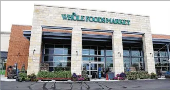  ?? LISA POWELL / STAFF ?? Delivery from the Whole Foods Market store at 1050 Miamisburg Centervill­e Road in Washington Twp. will be available from 8 a.m. to 10 p.m. Two-hour delivery is free with a $119 Amazon Prime membership as long as an order is more than $35.