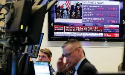  ?? Photograph: Lucas Jackson/Reuters ?? The stock market is booming, that doesn’t benefit most Americans.